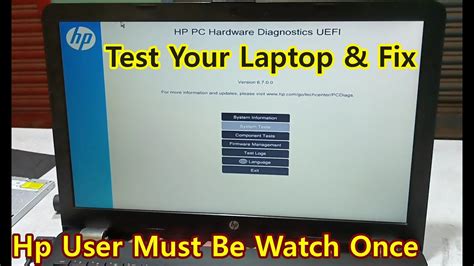 hard drive test hp|hp run hardware diagnostics.